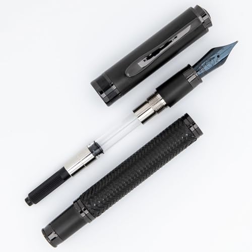 Monteverde Innova Formula M Fountain Pen, Black - Extra Fine Nib, Luxury Pen with Durable PVD Coating, Refillable, JoWo Stainless Steel Nib, Premium Gift Box - Image 5