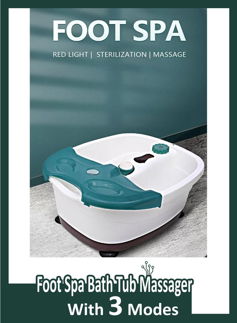 توشونكس مدلك حوض استحمام سبا للقدم مع 3 أوضاع لتخفيف التوتر للأقدام المتعبة حوض باديكير محمول جهاز كهربائي للتخلص من السموم - Image 2