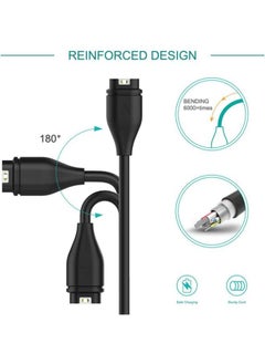 Generic USB Charger Data Charging Cable for Garmin Fenix 5 5S 5X Plus  - Image 4