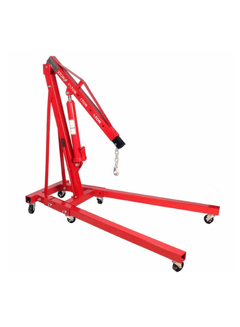 BMB tools Engine Stand -3Ton- Heavy-Duty Hydraulic Engine Hoist, Adjustable Boom, 360° Swivel Wheels, Foldable Design Rust-Resistant, High Capacity for Workshops Garages Auto Repair Maintenance - Image 1