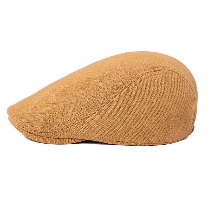 VOBOOM Men's Cotton Flat Ivy Gatsby Newsboy Driving Hat Cap (Khaki) - Image 2