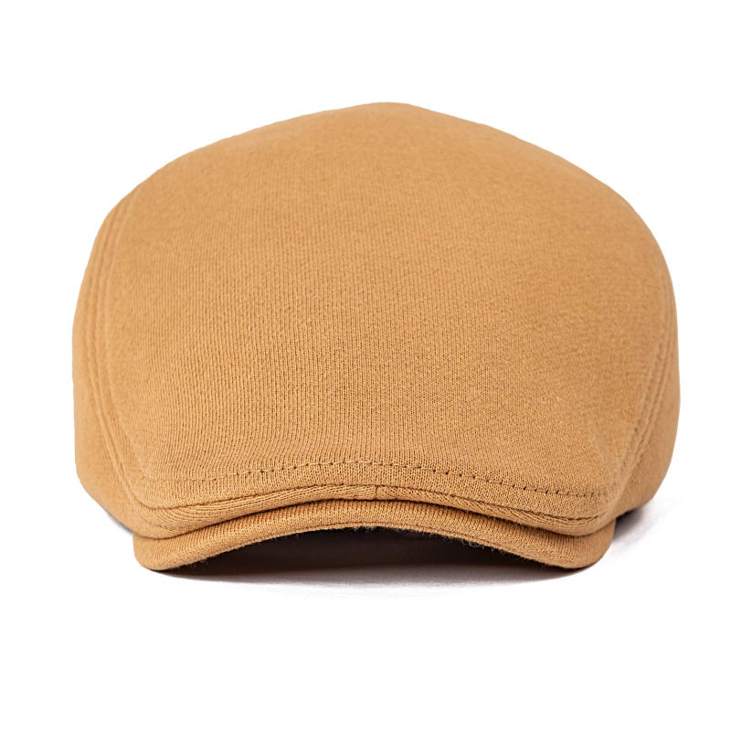 VOBOOM Men's Cotton Flat Ivy Gatsby Newsboy Driving Hat Cap (Khaki) - Image 3