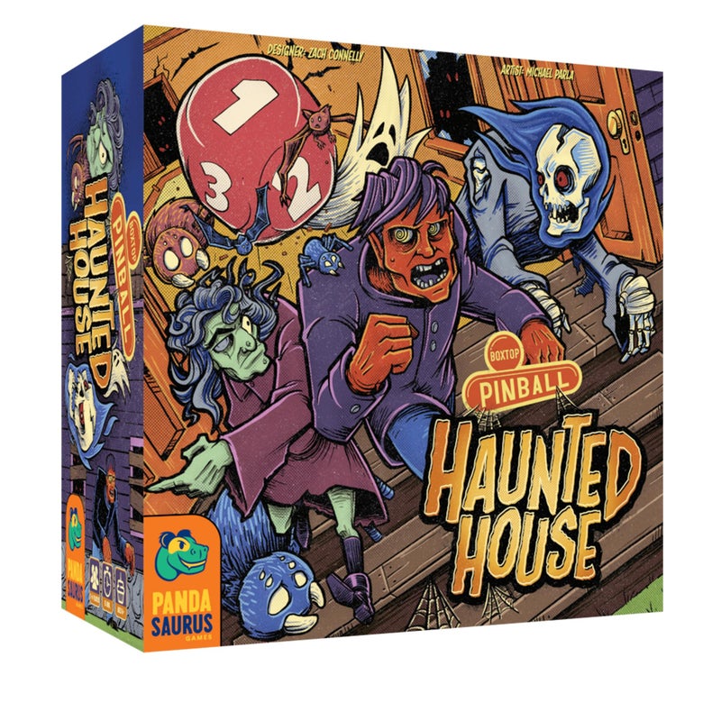 Pandasaurus Games Boxtop Pinball Haunted House Exciting Family Pinball Adventure Fun Monster Themed Tabletop Game for Kids Adults Ages 8 14 Players 15 Minute Playtime Made by Pandasaurus Games - Image 2