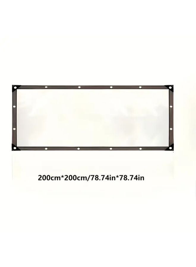 Heavy Duty Clear PVC Waterproof Tarp 6 6x6 6 Reinforced Edges Grommets UV Resistant - Image 1