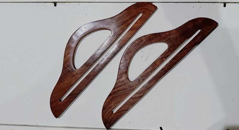 Trend N Trade Bag Handle for Purse Bag Macrame 12 3INCH SHEESHAM Wood - Image 4