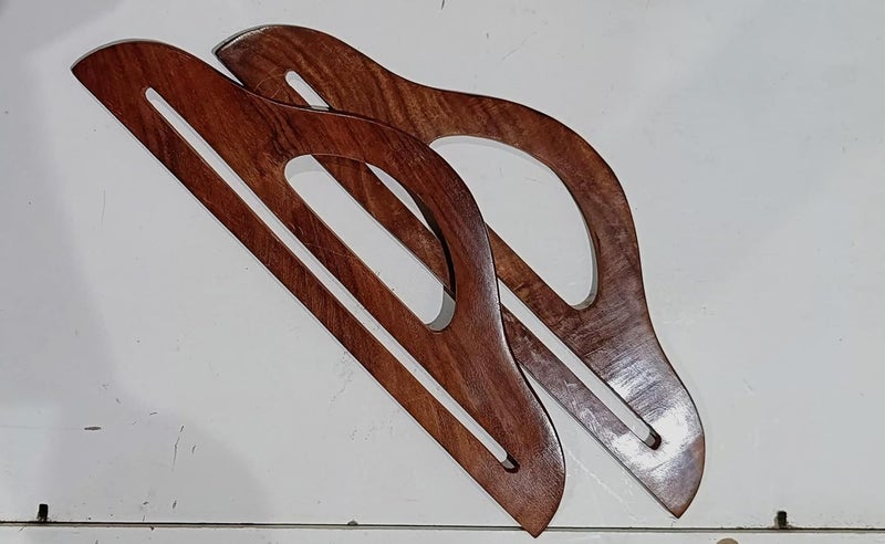 Trend N Trade Bag Handle for Purse Bag Macrame 12 3INCH SHEESHAM Wood - Image 5