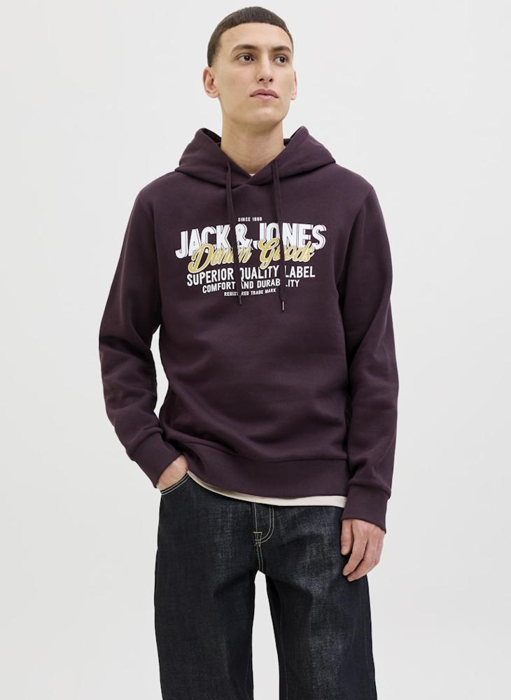 JACK & JONES Logo Regular Fit Pullover Hoodie - Image 1