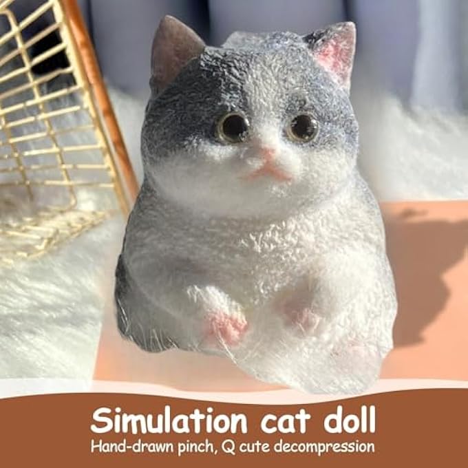 Fejytor Big Taba Squishy Cat, Handmade Large Cat Taba Toys, Stress Relief, Funny, Cute Soft Squishy Stress Toy Gifts. (X) - Image 4