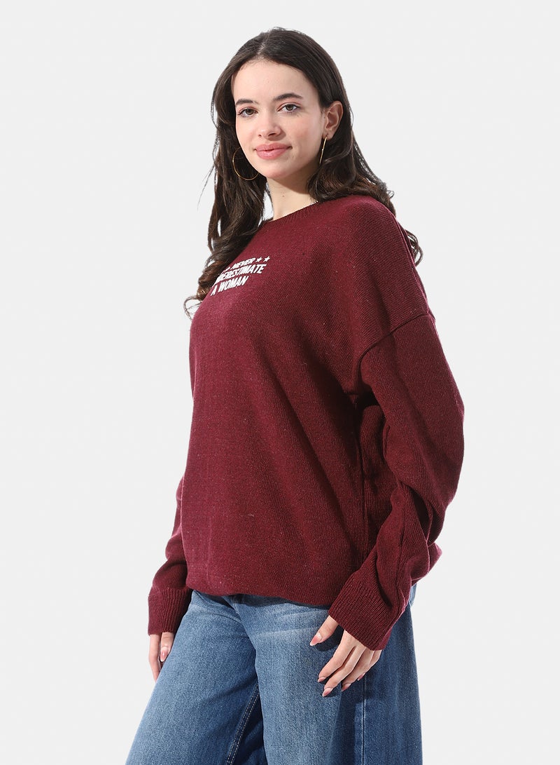 Andora Slip On Pullover With Chest Pattern - Image 2