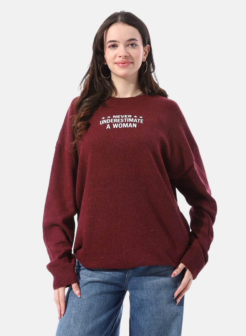 Andora Slip On Pullover With Chest Pattern - Image 1