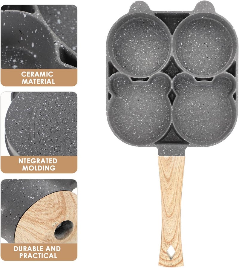 Nonstick Omelette Frying Pan with Handle, Small Size Cooking Pan for Gas Induction Stoves, Pancake and Egg Frying Skillet for Breakfast - Image 3