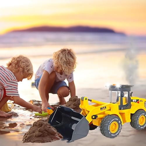 Crackles Jumbo Bulldozer Toy – Big Size Friction Powered Construction Vehicle with Lights, Sounds, Real Smoke Effect & Moving Parts | Heavy Duty Bulldozer Tractor Toy Truck for Boys Age 3-12 - Image 5