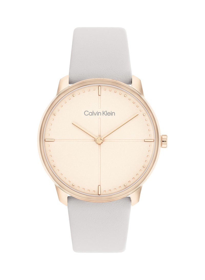 CALVIN KLEIN Iconic Unisex Leather Watch - 25200162 - Image 1