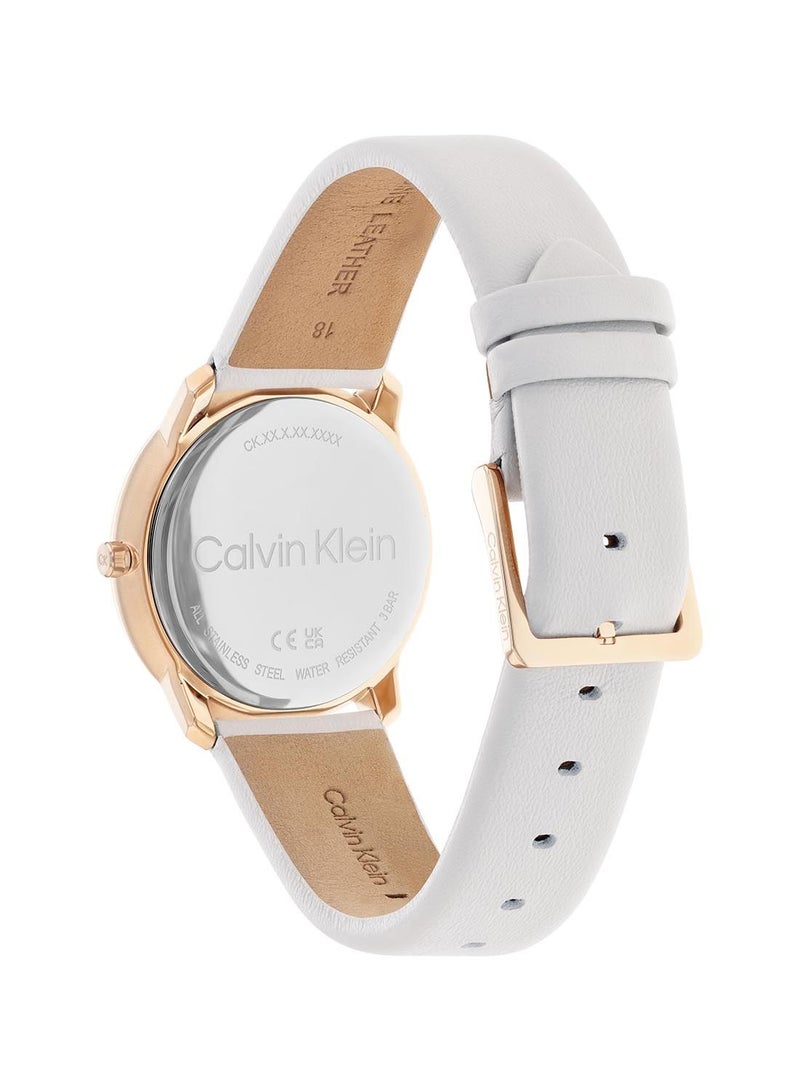 CALVIN KLEIN Iconic Unisex Leather Watch - 25200162 - Image 3