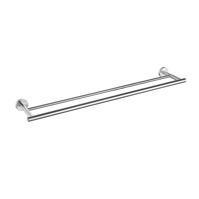 30INCH BATHROOM DOUBLE TOWEL BAR BRUSHED STAINLESS STEEL BATH TOWEL RACK HOLDER WALL MOUNT A01N75B