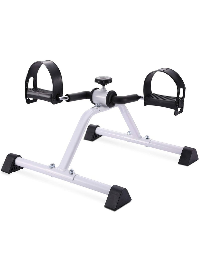 Mini Exercise Bike Pedal Exerciser for Home & Office Workout | Portable Under Desk Foot Cycle Machine with Adjustable Resistance & LCD Display | Compact Arm & Leg Fitness Trainer for Cardio, Muscle Strengthening, Physical Therapy & Calorie Burning | Quiet Portable Pedal Bike for Seniors, Rehabilitation, Office Exercise & Indoor Fitness Training - Image 1