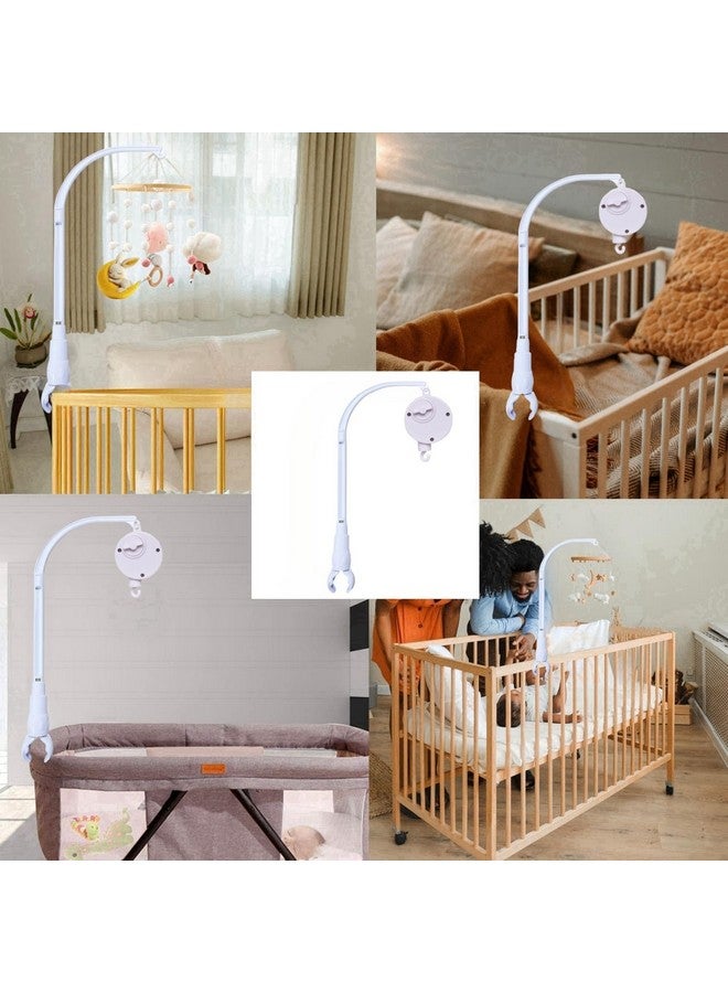 Accfore 23 inches Crib Mobile Arm Nursery Mobile Arm Baby Mobile Hanger,The Claw Part can be Adjusted Width,DIY Toy Decoration,Mobile Arm for Crib(with Music Box) - Image 5