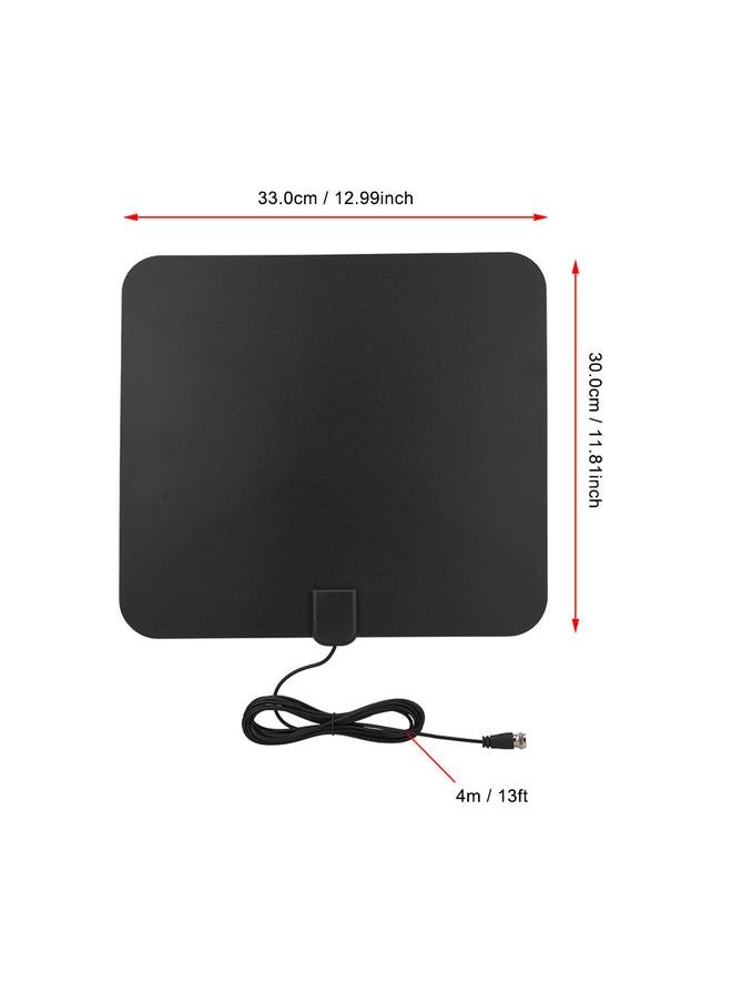 Thoraya - 50 Miles 25db Thin HDTV Digital Signal HD TV Indoor Antenna Flat with Amplifier VHF UHF - Image 1