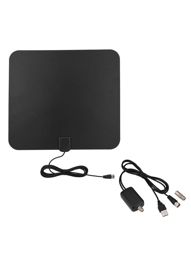 Thoraya - 50 Miles 25db Thin HDTV Digital Signal HD TV Indoor Antenna Flat with Amplifier VHF UHF - Image 1