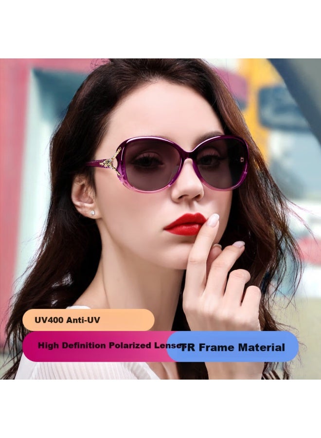 Eyes Moshe Polarized Sungl For Men And Women Fox Head Fashion Big Frame Sun Gl Uv400 Anti-uv Sungl - Image 1