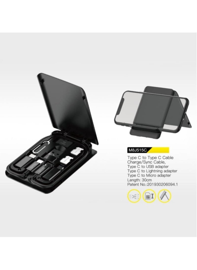 ELTRAZONE صندوق متعدد الوظائف/كابل شحن ومزامنة من نوع C إلى نوع C/كابل من نوع C إلى USB/كابل من نوع C إلى Lightning/كابل من نوع C إلى Micro/متوافق مع iPhone 14Pro/14ProMax - Image 3