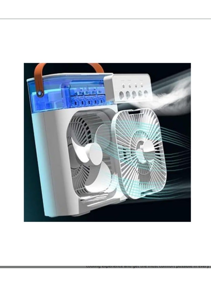 مروحة رذاذ الماء، مروحة تبريد وترطيب سطح المكتب مع رذاذ الماء، مروحة مكتب صغيرة مبردة بالماء للمنزل والمكتب والتخييم - Image 4