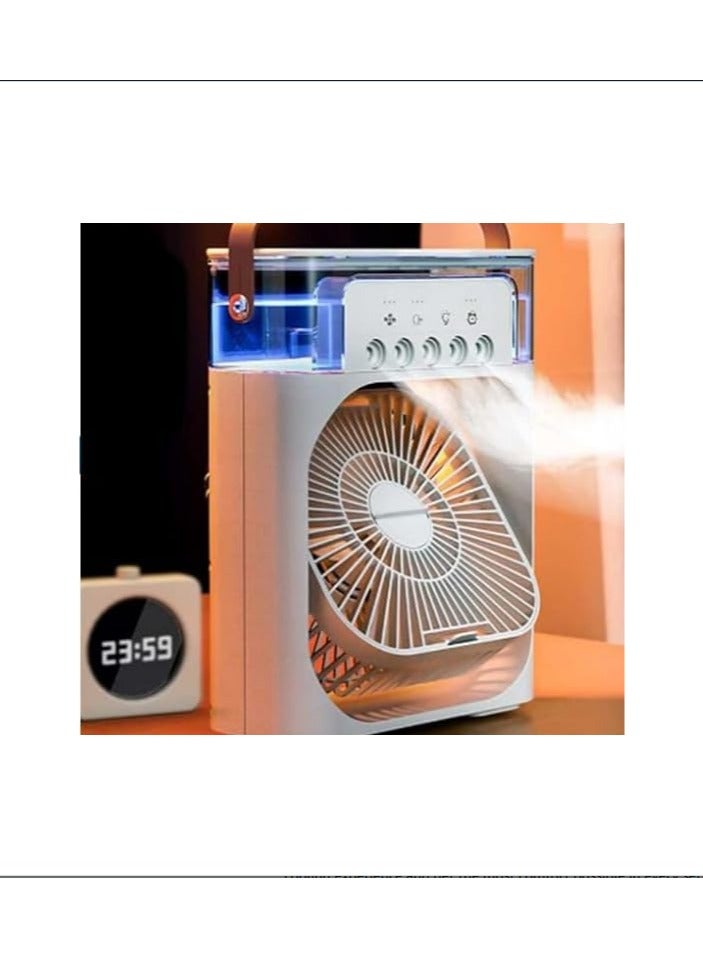 مروحة رذاذ الماء، مروحة تبريد وترطيب سطح المكتب مع رذاذ الماء، مروحة مكتب صغيرة مبردة بالماء للمنزل والمكتب والتخييم - Image 3