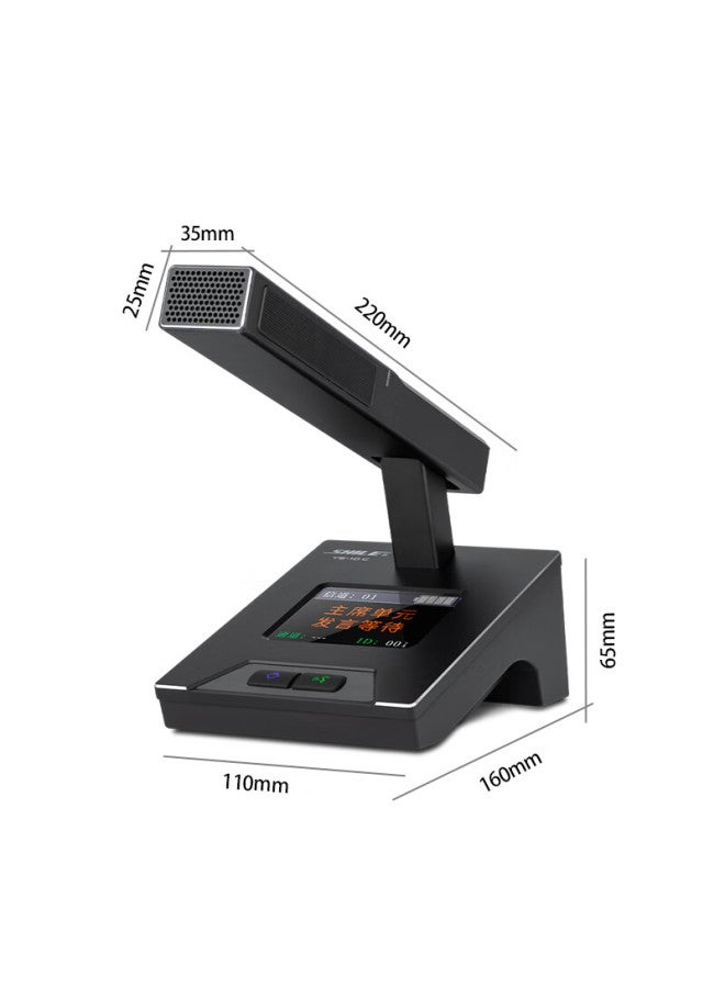 Shile Conference Room Audio System, Professional With Camera Tracking, Wireless Handheld Microphone, Lithium Battery Rechargeable Microphone, Large Square Tube Main Position Microphone, Ye-10c - Image 1