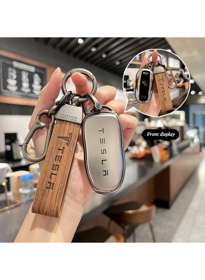 Tesla Suitable for the key covers of Tesla Model 3, Model Y, Model S, and Model X. Complete set of hard rubber protective cases for car keys, high-end car key protection cases. - Image 1