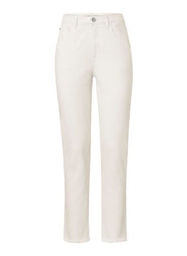 Tchibo Women Slim Fit Plain Non-Stretchable Jeans, Off White  - Image 2