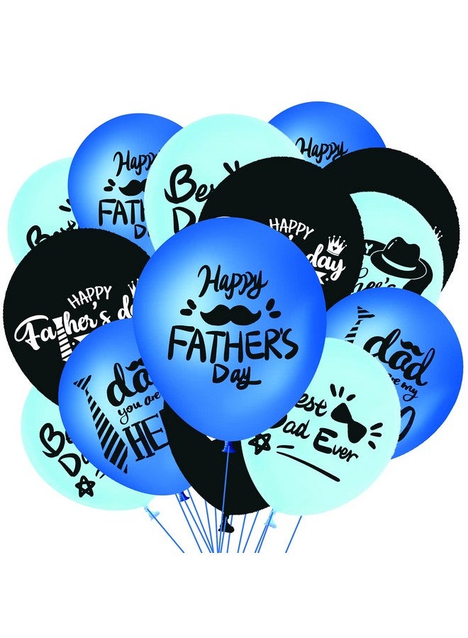 CupaPlay 50PCS Happy Father's Day Party Decorations Latex Balloons - Best Dad Ever Party Supplies Favors Wall Decor Balloon - Image 1