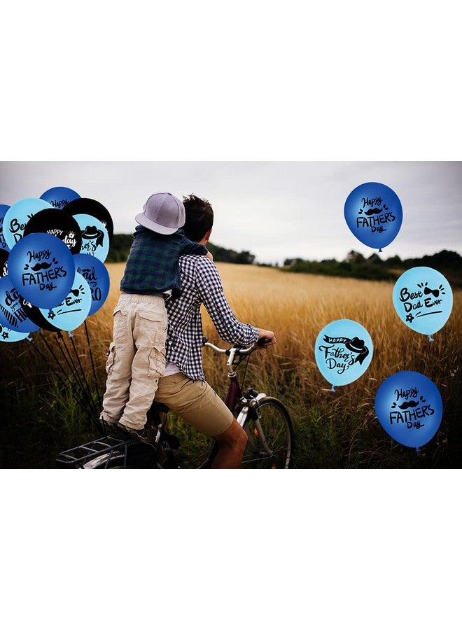 CupaPlay 50PCS Happy Father's Day Party Decorations Latex Balloons - Best Dad Ever Party Supplies Favors Wall Decor Balloon - Image 4