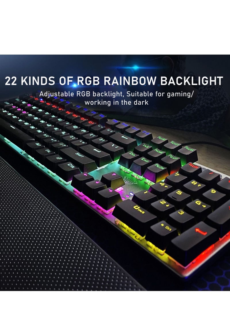 Mechanical Gaming Keyboard NKRO with Wrist Rest RGB Backlit Volume/Lighting Control Knob Fully Programmable 108-Keys Anti-Ghosting Wired Computer Keyboards for Office/Games, Red Switch - pzsku/Z944F96DFD5F2122AC20CZ/45/_/1661601915/519983fa-9012-4862-bad7-fa2c757bcf6b