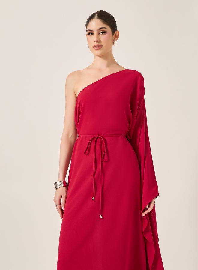 ستايلي فستان ميدي غير متماثل - Image 3