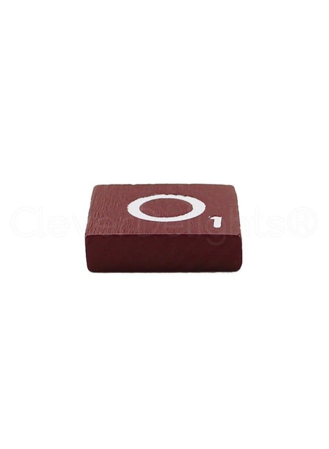 CleverDelights 100 Wood Letter Tiles - Maroon Color - Complete Set - Game Replacement Pieces - Image 3