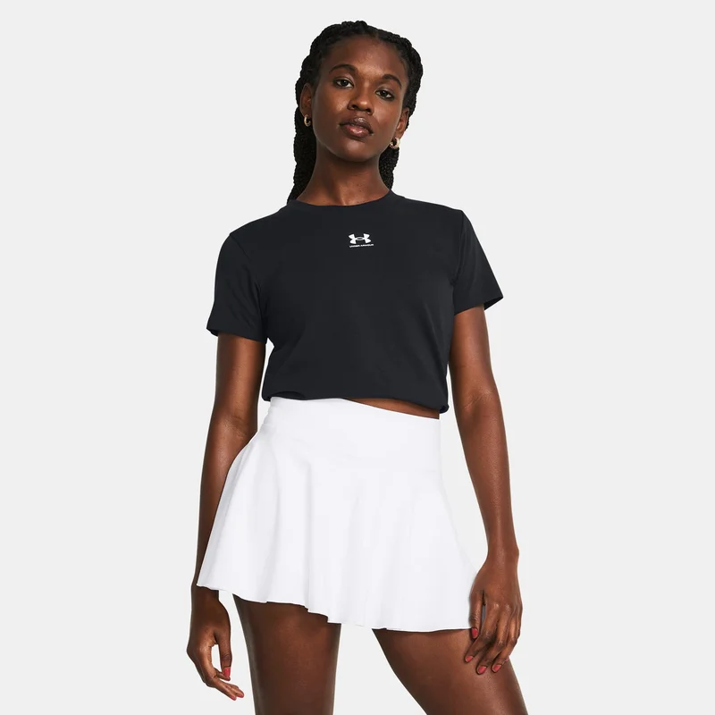 UNDER ARMOUR Black Women's Rival Core T-Shirt for Women | Best Price UAE