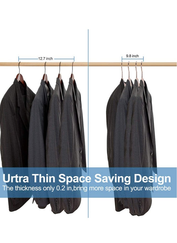 Perfii 20 Pack Heavy Duty Plastic Hangers, 0.2 Inches Thick, Non-Slip Design, 360° Swivel Hook, Ideal for Bedroom Closet, Shirts, Pants, and Coats, Space-Saving Organization  - Image 3