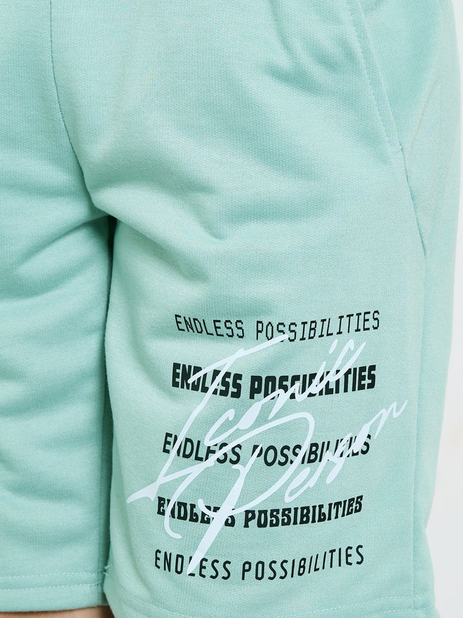 Styli Teen Boys Placement Print Shorts - Image 3