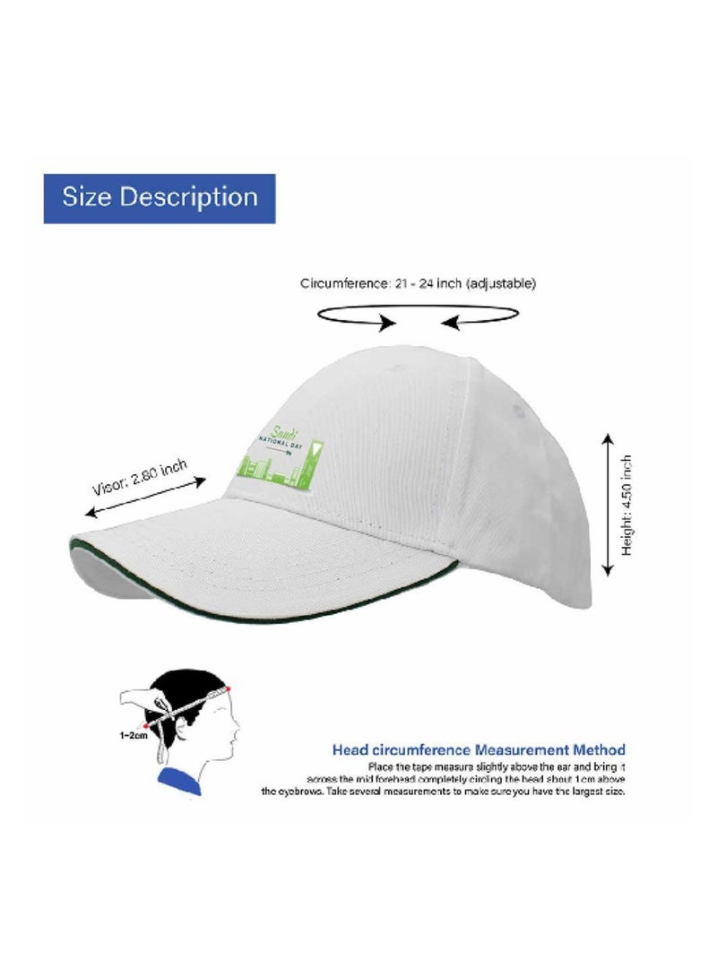 Saudi National Day Baseball Cap for Men and Women with Metal Adjustable Buckle Closure – Perfect for Celebrating National Day – Great Accessory for Sporting Events - Image 5