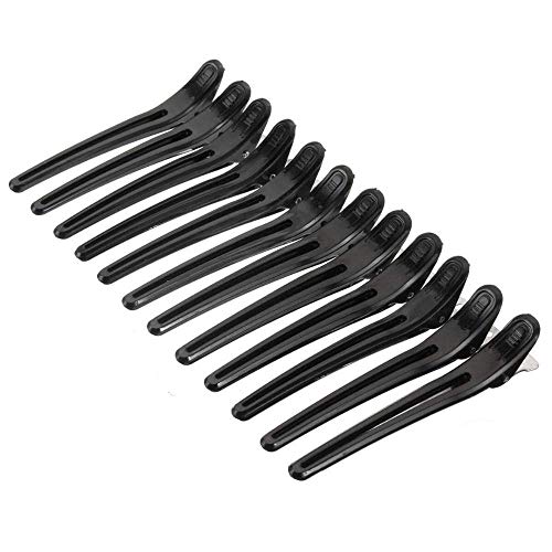 STYLAZO Professional Salon Hair Styling, Hairdressing Salon Hair Styling For Women, Parlor Use Hair Sectioning Clips -Set of 12 Pieces (Black Section Clips 12 Pcs) - Image 1