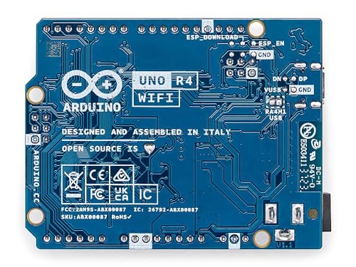 Arduino UNO R4 WiFi [ABX00087] - Renesas RA4M1 + ESP32-S3, Wi-Fi, Bluetooth, USB-C, CAN, 12-bit DAC, OP AMP, Qwiic Connector, 12x8 LED Matrix for Advanced IoT & Embedded Projects - Image 3