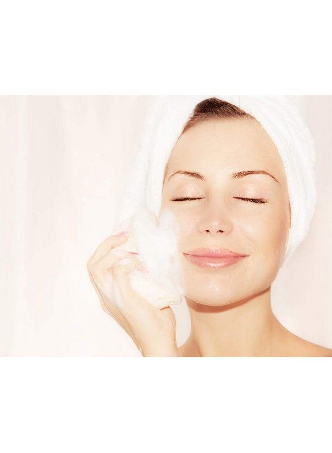 HartFelt Facial Scrub Round Exfoliating Skin Care Sponge Pad Made In Usa Home Facial Use With Favorite Cream 4 Count - Image 5