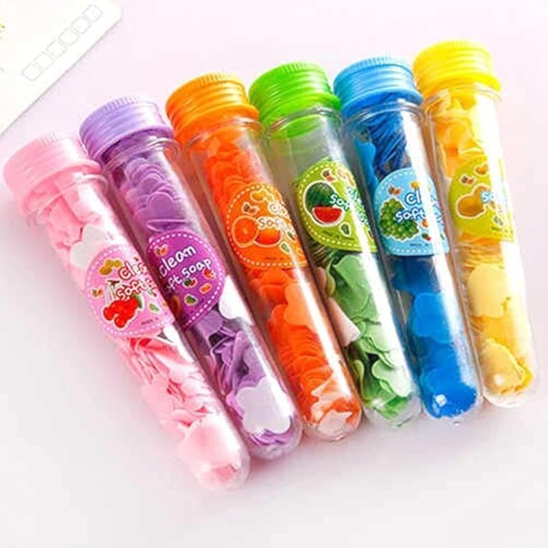 Hand Washing Paper Soap Bath Test Tube, 6 Pieces