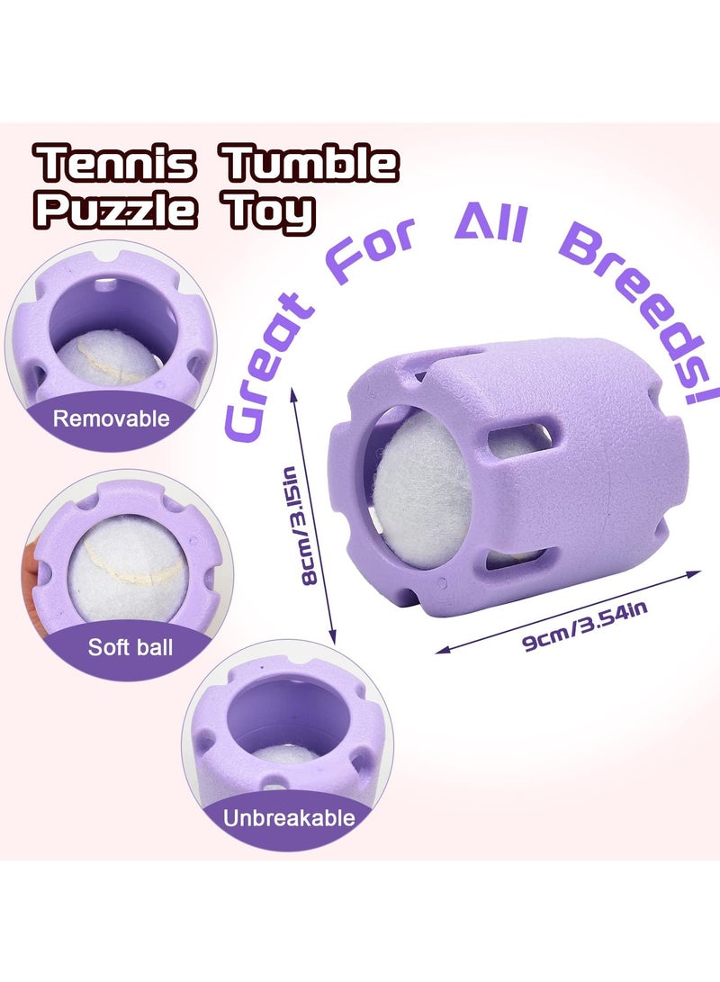 SYOSI Puppy Dog Tennis Tumble Puzzle Toy, Interactive Teeth Chew Toys for Dogs, Pet Educational Toys for Small and Medium Dogs, Tennis Cup for Dogs Outdoor Training Ball - Image 4