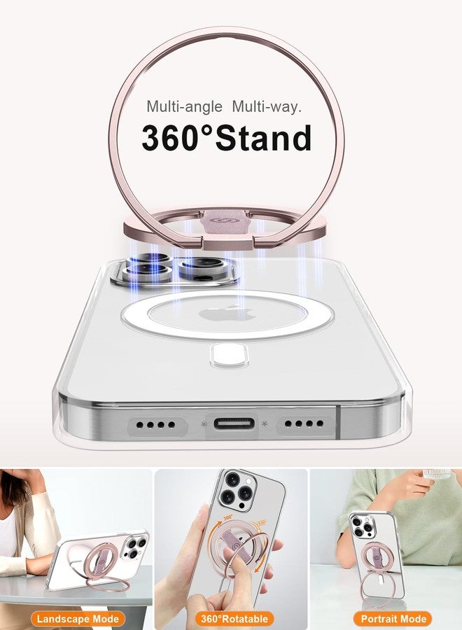EWA MagOne 3rd Gen [Compatible with MagSafe] Phone Grip Stand with Finger Strap, Removable Magnetic Ring Holder Kickstand Loop for iPhone 17,16,15,14,13,12 Series (Pink) - Image 2