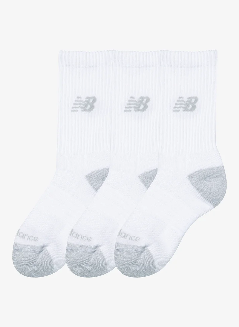 New Balance Youth 3 Pack Active Crew Socks