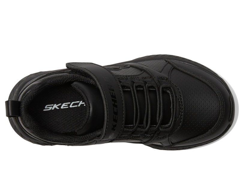 Skechers Girls MICROSPEC Plus Sneaker, Black/Black, 3.5 Big Kid - Image 2