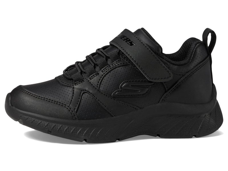 Skechers Girls MICROSPEC Plus Sneaker, Black/Black, 3.5 Big Kid - Image 4