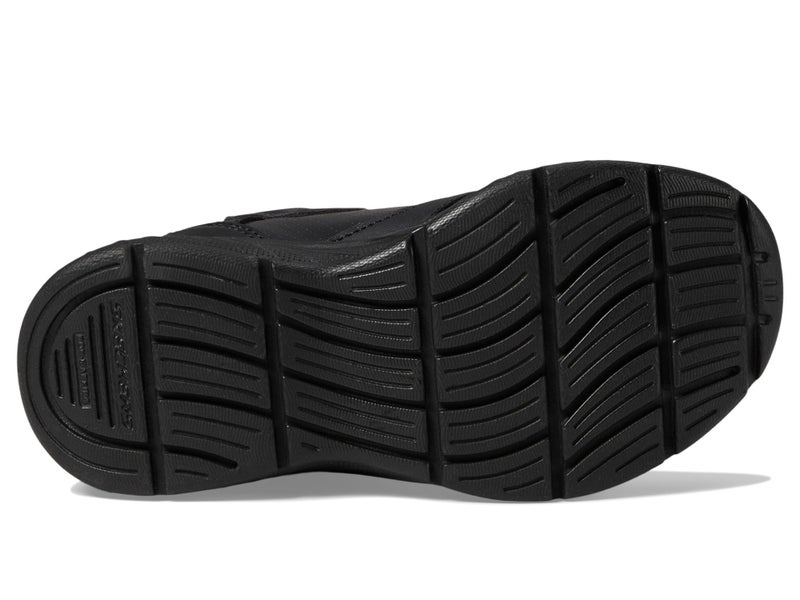 Skechers Girls MICROSPEC Plus Sneaker, Black/Black, 3.5 Big Kid - Image 3