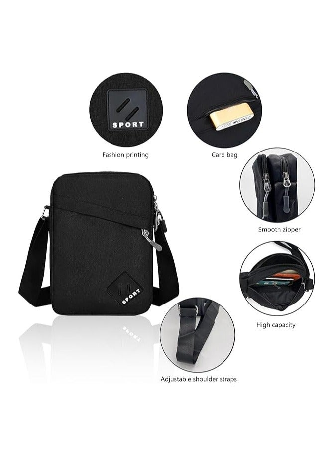 خاجول حقيبة كتف نايلون قابلة للتعديل للرجال، حقيبة صدرية متعددة الاستخدامات بسحاب، حقيبة صدرية عادية - Image 5